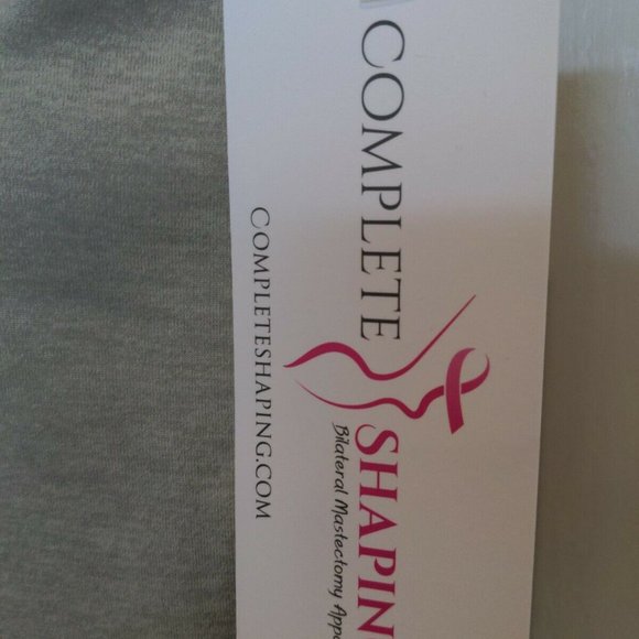 Mastectomy Camisole with Integrated Prosthetics, Small w B Cup, New, Oat, NWT - Picture 3 of 7